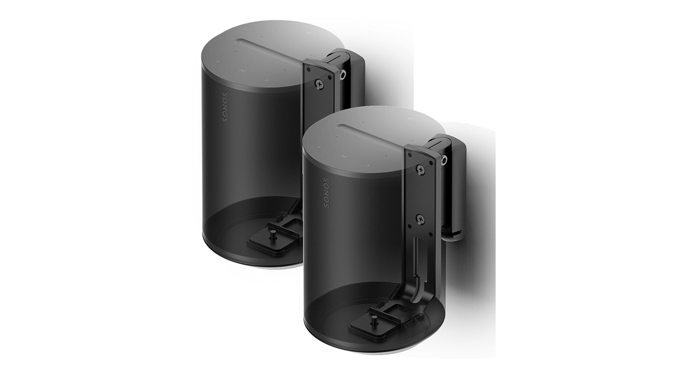 Flexson FLXE100WM2021 muurbeugel Zwart (voor Sonos Era 100) Duopack